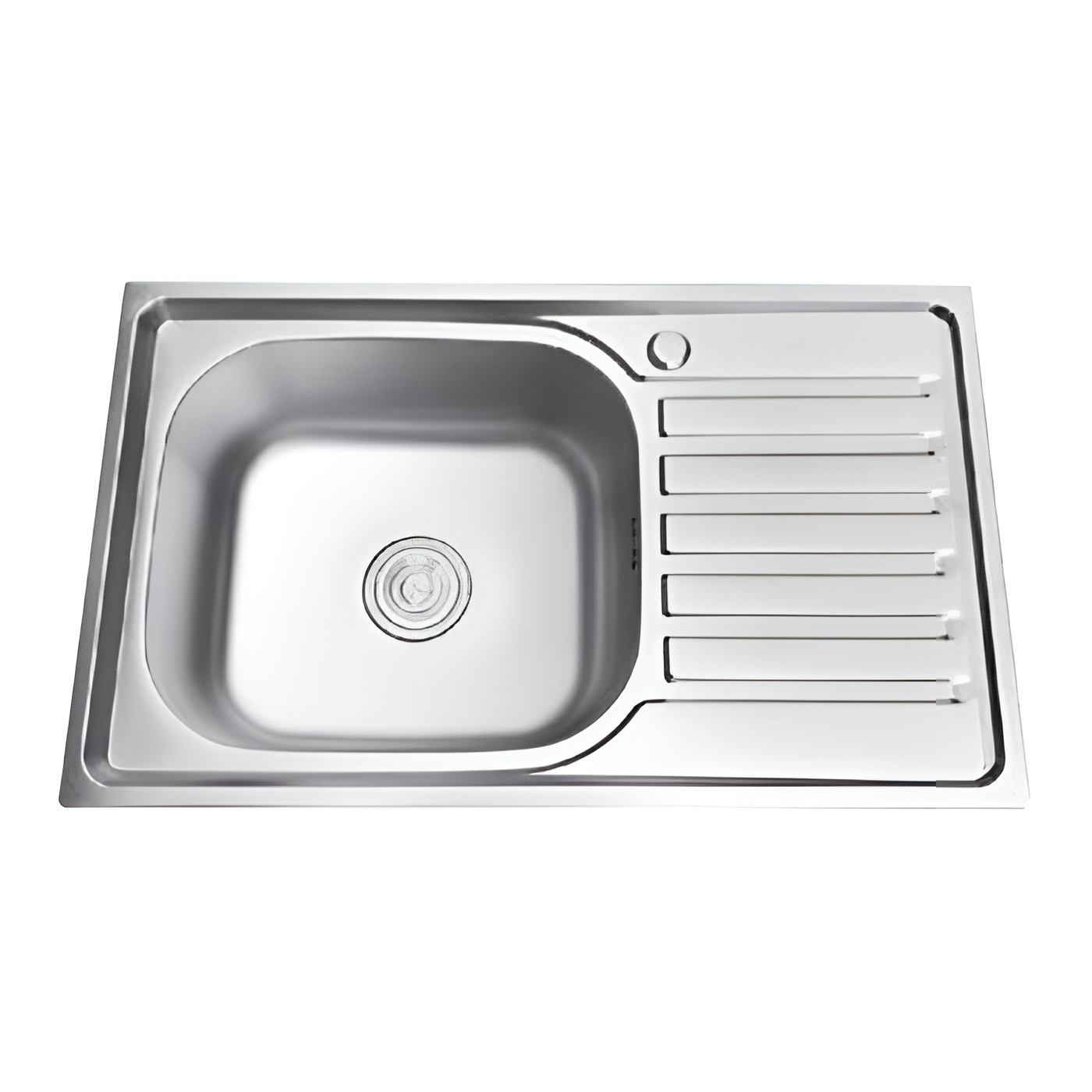 CHẬU INOX DẬP 1 HỘC 1 CÁNH 7545