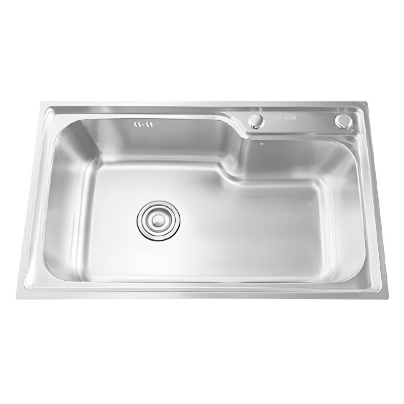 CHẬU INOX DẬP 1 HỘC 7545C