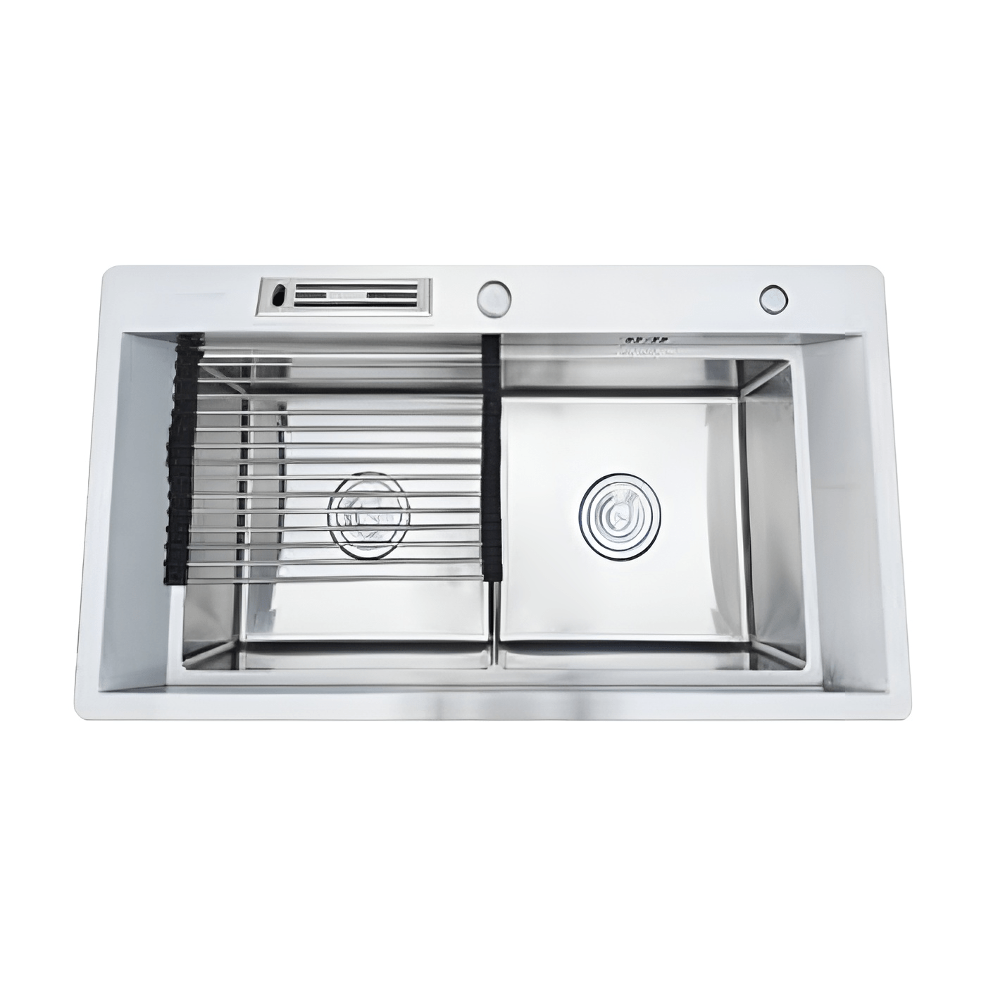 CHẬU INOX THỦ CÔNG 2 HỘC KÈM PHỤ KIỆN 8846B