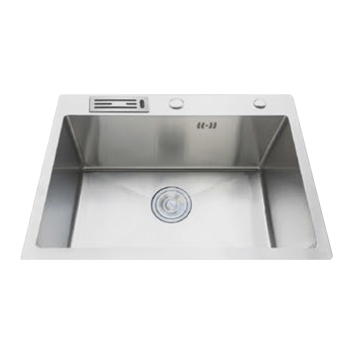 CHẬU INOX THỦ CÔNG 1 HỘC 6045B