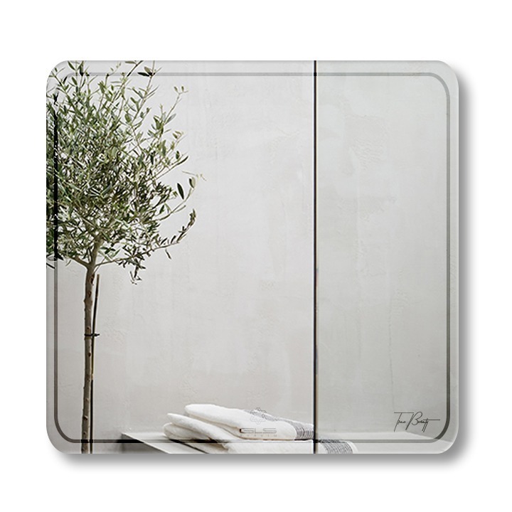 GƯƠNG VUÔNG KHẮC HOA VĂN GLASSO S00S22