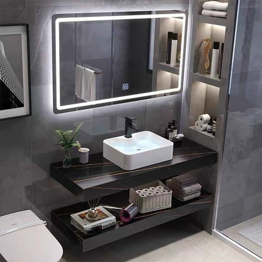 BÀN ĐÁ LAVABO 2 TẦNG BĐ07
