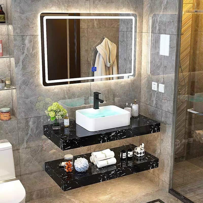 BÀN ĐÁ LAVABO 2 TẦNG BĐ08
