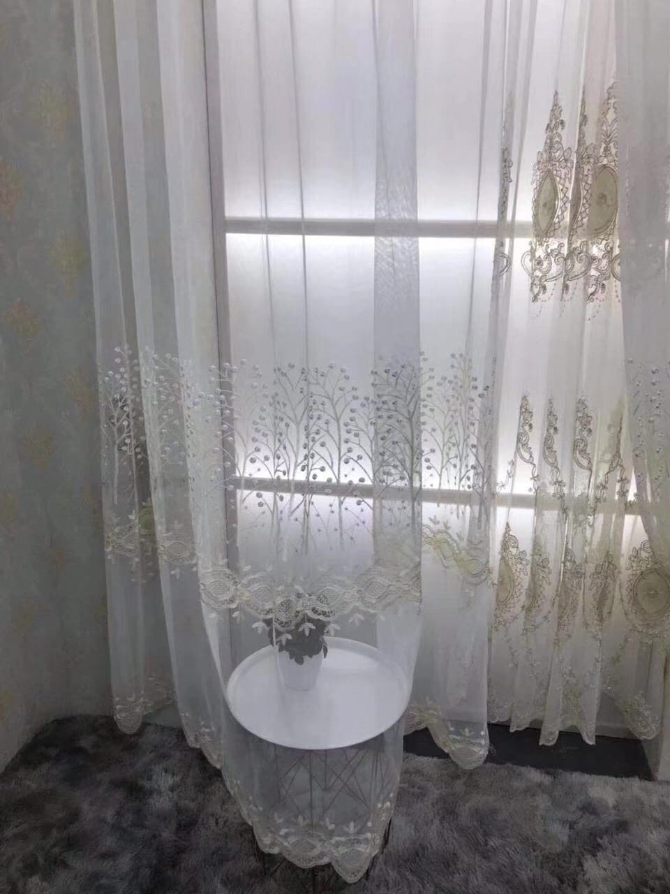 RÈM VẢI VOAN THÊU TP-MD-06