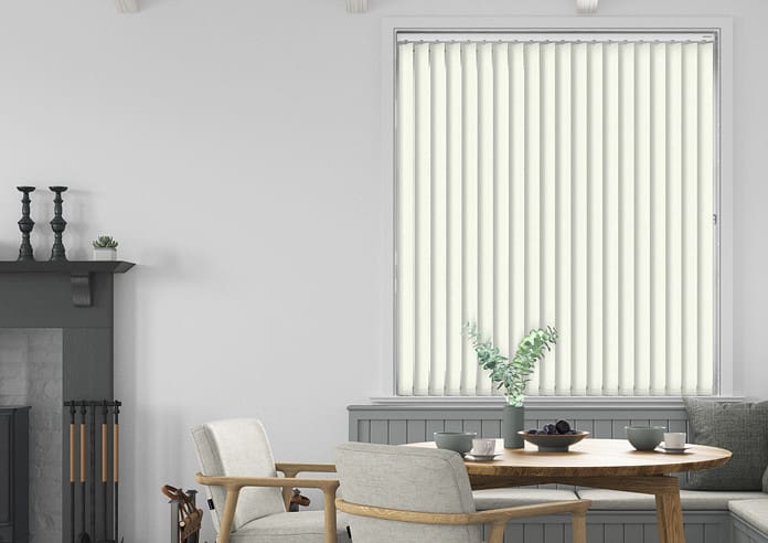 RÈM LÁ DỌC MÀU KEM ĐẸP SL-002